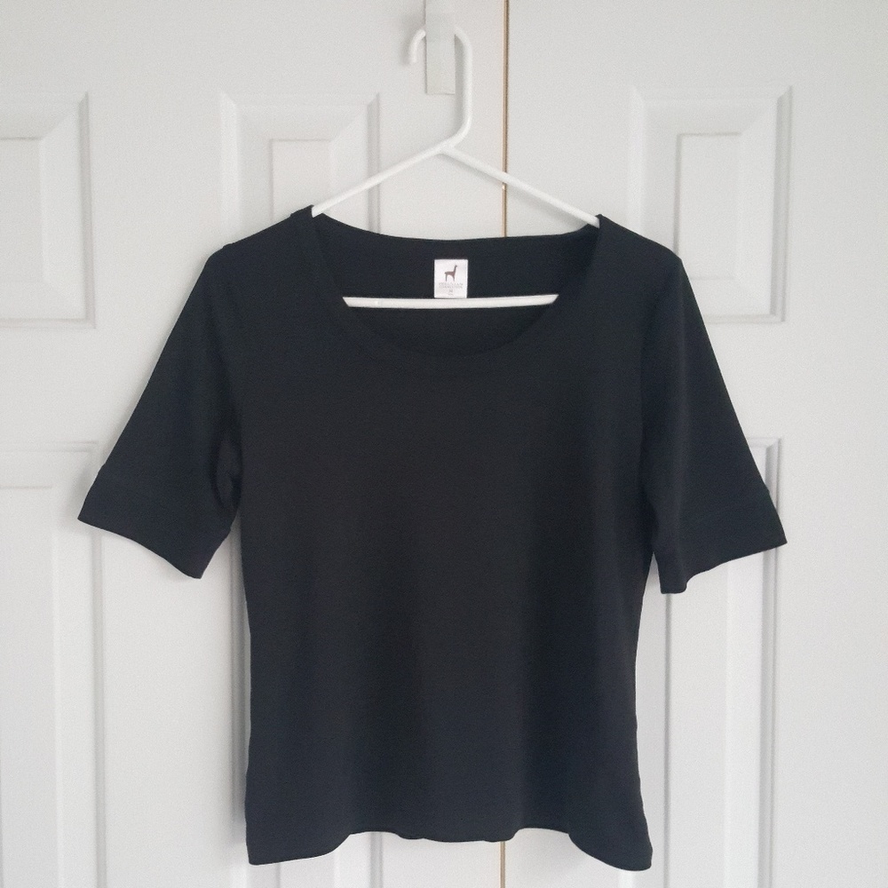 Peruvian Connection | Black Pima Cotton shirt